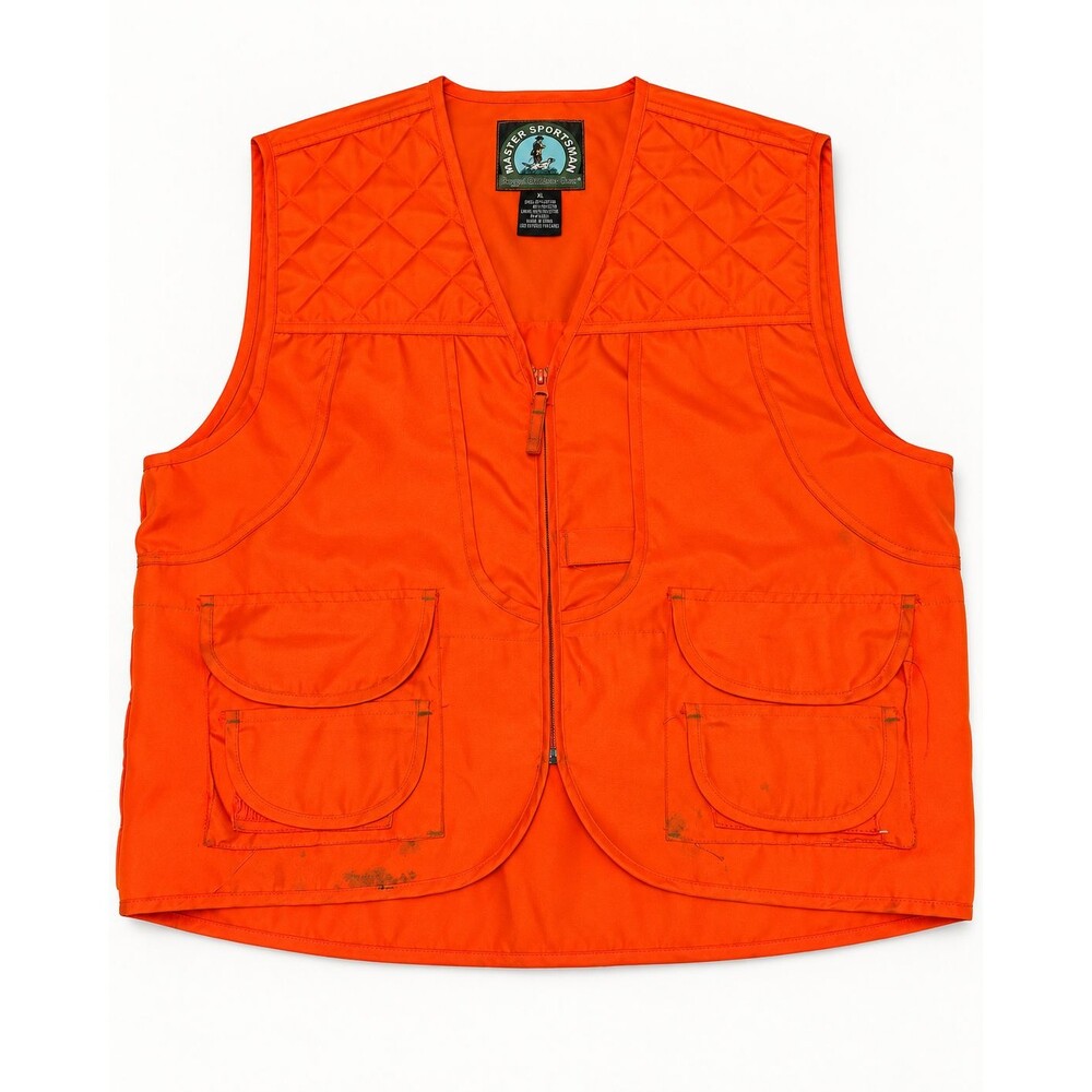 Master Sportsman Rugged Outdoor Gear Hunting Vest XL Blaze Orange